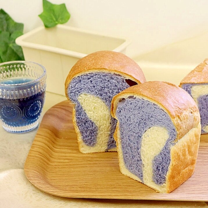 色鮮やか！バタフライピー食パン